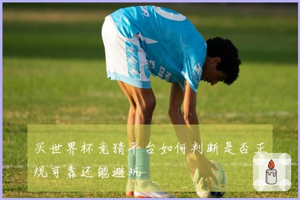 买世界杯竞猜平台如何判断是否正规可靠还能避坑